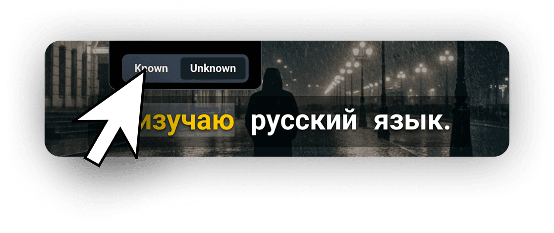 Marking a word as known in Bingy so it stops being translated